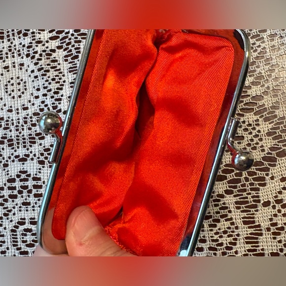 Vera Bradley Paisley In Paradise Quilted Silver Kiss Clasp Coin Purse - Picture 2 of 7